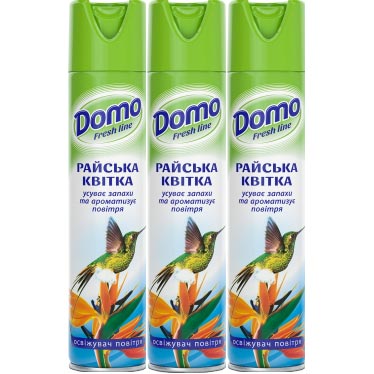 Освіжувач повітря</br>Domo Fresh Line</br>Райська квітка</br>300 мл