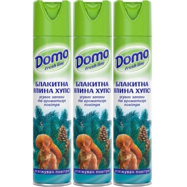 Освіжувач повітря</br>Domo Fresh Line</br>Блакитна ялина Хупсі 300 мл