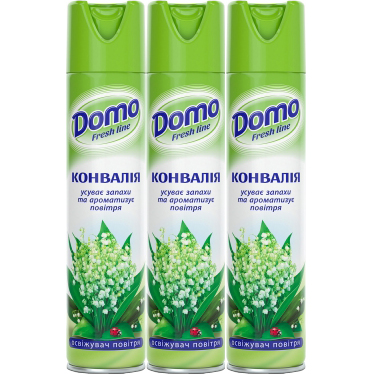 Освіжувач повітря</br>Domo Fresh Line</br>Конвалія</br>300 мл