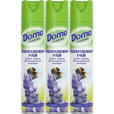 Освіжувач повітря</br>Domo Fresh Line</br>Лавандовий рай</br>300 мл