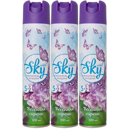 Освіжувач повітря</br>SKY</br>Весняний бузок</br>300 мл