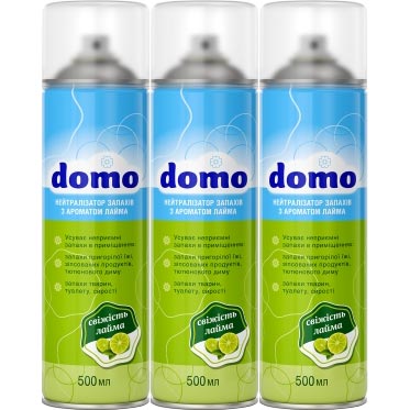 Нейтралізатор запаху</br>з ароматом лайма</br>Domo</br>500 мл 