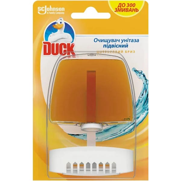 Туалетне каченя</br> для унітазів </br>з корзинкою </br>Цитрусовий бриз</br>55 мл