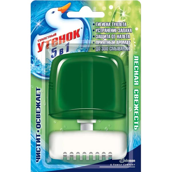 Туалетне каченя</br> для унітазів </br>з корзинкою </br>Лісова свіжість</br>55 мл