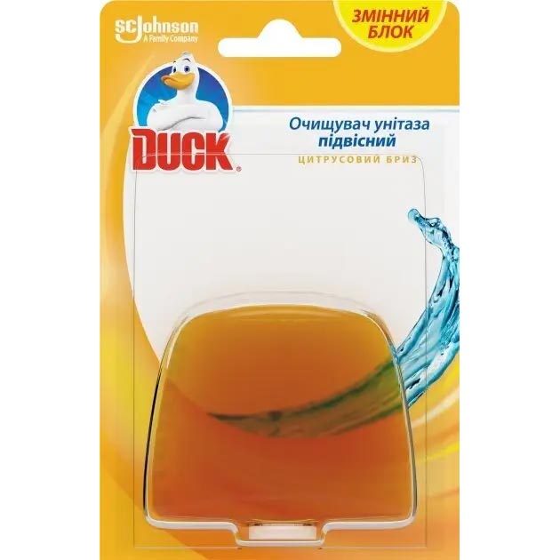 Туалетне каченя</br> для унітазів </br>змінний </br>Цитрусовий бриз</br>55 мл