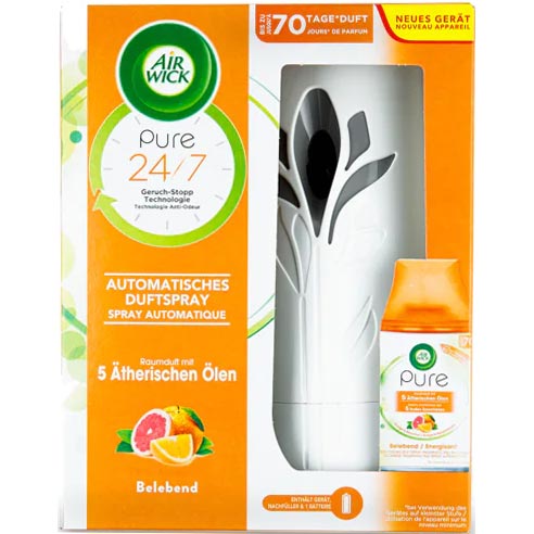 Освіжувач автоматичний</br>Air Wick</br>Апельсин+грейпфрут</br>250 мл 