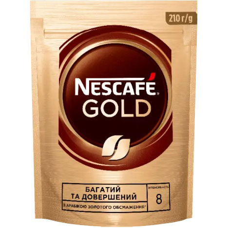 Кава розчиннаNescafe Goldпакет 210 г